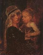 Mihaly Munkacsy Mother and Child oil